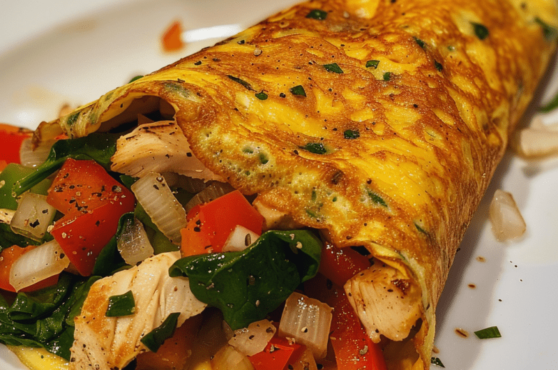 Spidskåls omelet