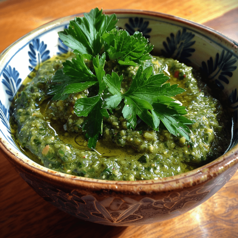 Persille pesto.