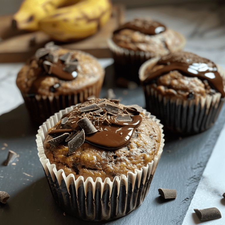 Chokolade/banan  muffins.