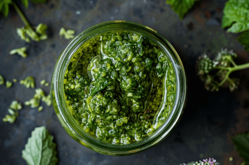 Skvalderkål pesto.