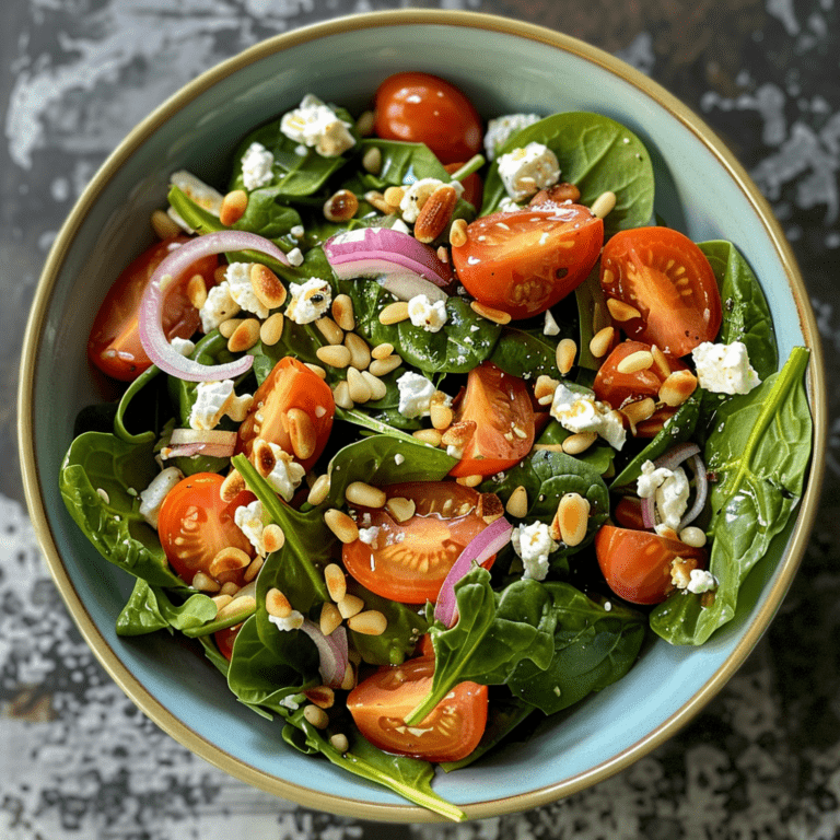 Spinat Salat med feta