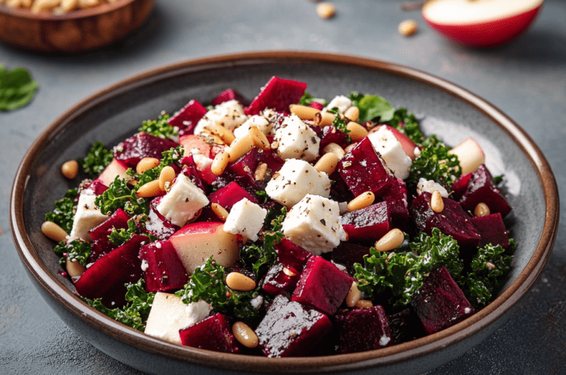 Rødbede - grønkåls salat.